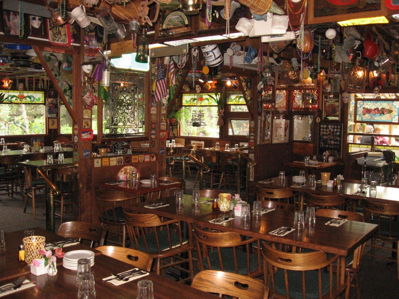 Double Musky Inn dining room lit by warm candlelight